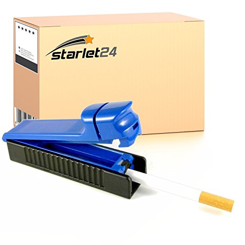 Starlet24 Zigarettenstopfmaschine Zigarettenstopfer Stopfmaschine Stopfer für Zigaretten Tabak (farblich Sortiert) Tabakfüller Stopfgerät 1er Stopfer von Starlet24