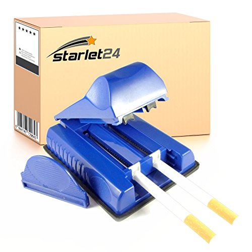 Starlet24 Zigarettenstopfmaschine Zigarettenstopfer Stopfmaschine Stopfer für Zigaretten Tabak (farblich Sortiert) Tabakfüller Stopfgerät 2er Stopfer von Starlet24