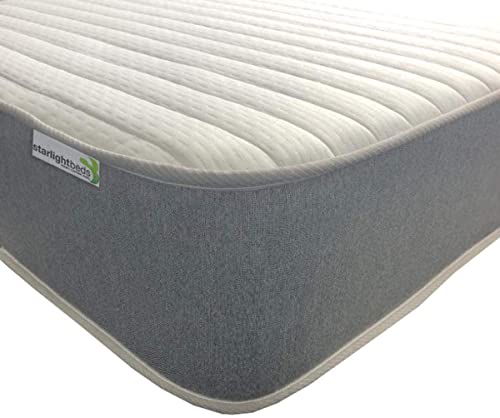 Starlight Beds 1343-30 Einzelmatratze. Einzelbettmatratze aus Memoryschaum. Federkernmatratze aus Memory-Schaum mit luxuriösem Jersey-Strick-Stoff, 3ft Single Mattress von Starlight Beds