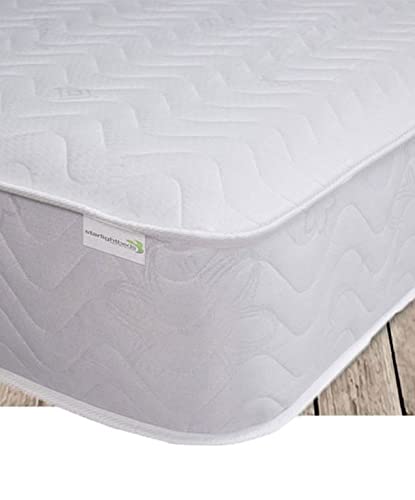 Starlight Beds 1432-40 1,2 m kleine Doppelmatratze. Gesteppte Federkernmatratze aus Memoryschaum. 120 x 190 cm, 4ft Small Double Mattress von Starlight Beds