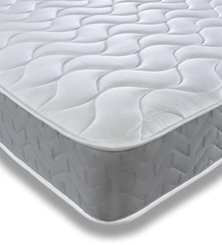Starlight Beds Doppelmatratze Doppelbettmatratze, Memory-Schaum Polyester Baumwollmischung Schaumstoff Star-Cool Hyper atmungsaktive Schlaffläche Baumwollmischgewebe, weiß/grau, Doppelbett von Starlight Beds