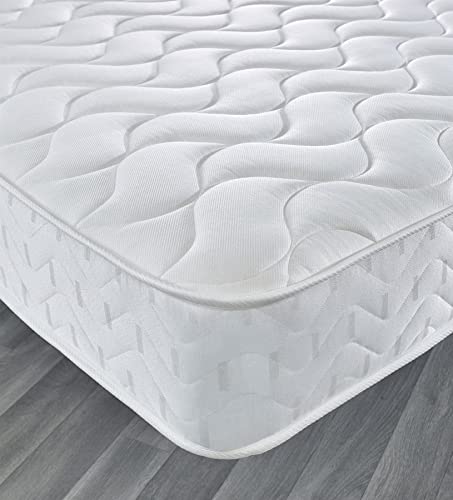 Starlight Beds Matratze, Alle feuerbeständigen, regulierten Materialien, weiß, Small Double Mattress (120cm x 190cm) von Starlight Beds