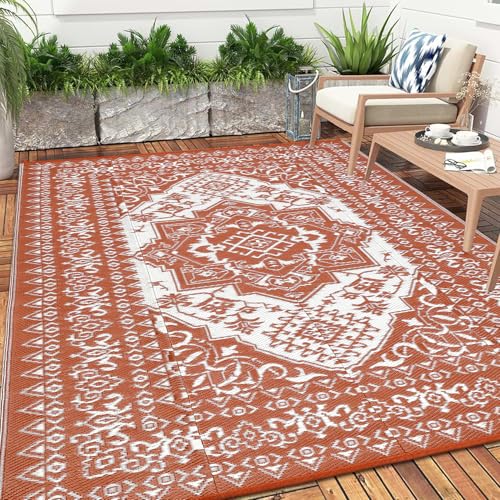StarlightStroll Outdoor-Teppiche, wasserdicht, Terrassenteppich, wendbar, Wohnmobil, Camping, Picknick, Outdoor, Kunststoff, Strohteppich, Boho, Vintage, Außenmatte für Balkon, Veranda, Deck, Strand StarlightStroll Outdoor-Teppiche, wasserdicht, Terrassenteppich, wendbar, Wohnmobil, Camping, Picknick, Outdoor, Kunststoff, Strohteppich, Boho, Vintage, Außenmatte für Balkon, Veranda, Deck, Strand von StarlightStroll