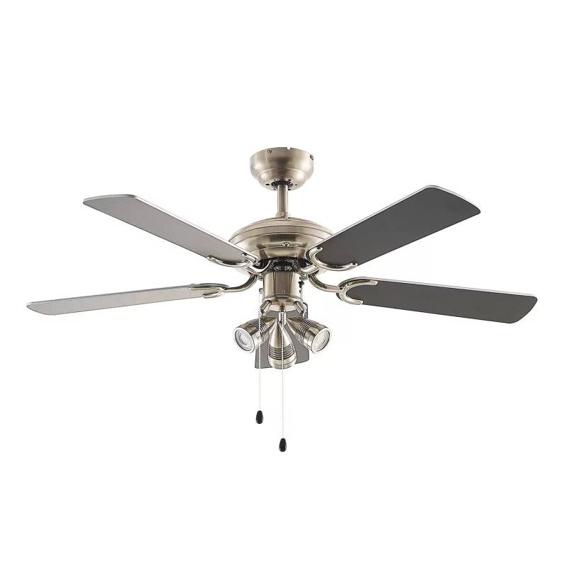 B-Ware Starluna Anariki Deckenventilator Ventilator Decken Ventilator Silber Schwarz755 von Starluna