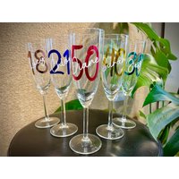 30. Sektglas, Geburtstagsgeschenk, Geburtstag Glas Sektflöte, Personalisiertes Geschenk, Geburtstagsgeschenk Für Sie, Prosecco von StarlyGifts