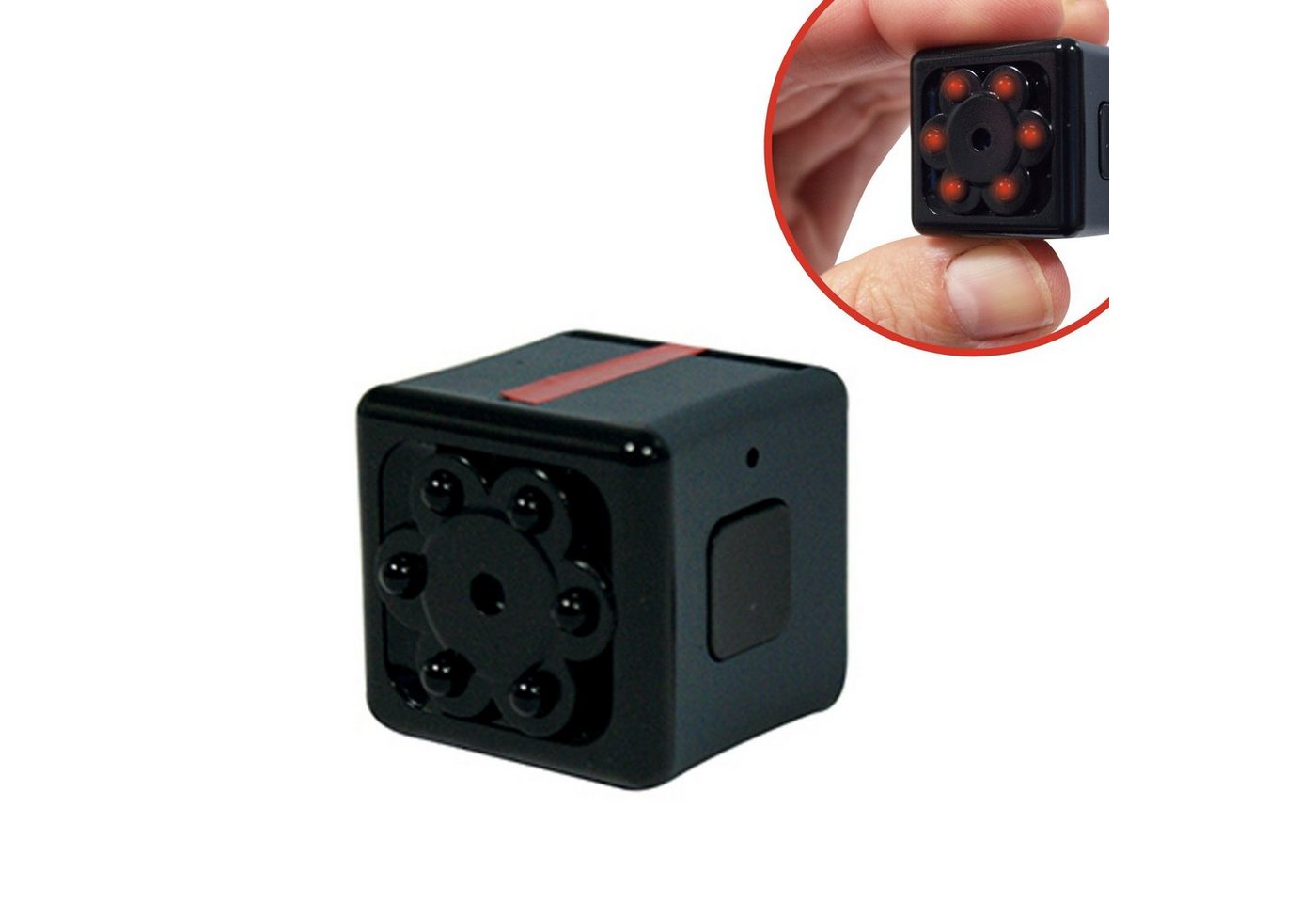 Starlyf Überwachungskamera Security Cam (Außenbereich, Innenbereich, Spar Set 1er oder 2er Pack, 1-tlg., Mini Kamera, Sport Cam, Body Cam, Mini Cam mit Bewegungsmelder, Nachtsicht) von Starlyf