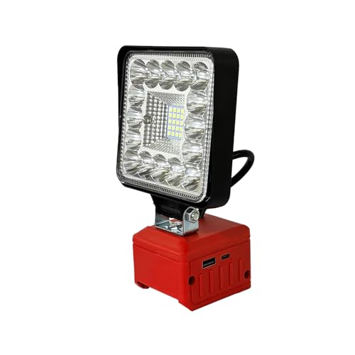 Akku Lampe für Einhell 18V 48W 3800LM Kabellose Led Arbeitsleuchte Mit USB und Typ C, 2 Modi Helligkeit,4 Zoll Tragbares Baustrahler für Notfälle, Baustelle, Camping, Autoreparaturen (kein Akku) von Starmingstm
