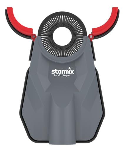 Bohrstaub-Düse Starmix Bohrfixx 60 Plus für staubfreies Bohren auf allen Oberflächen - Auch für größere Löcher >60 mm geeignet dank Auffangflügeln - Für die Arbeit mit Elektrowerkzeugen & Multitools von Starmix