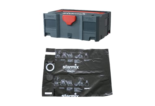 Starmix STARBOX II FBPE 25-35 (Systainer Box Größe 2 – Höhe ca. 15,5 cm, inkl. PE-Entleer-/ Entsorgungsbeutel – 5 Stück) von Starmix
