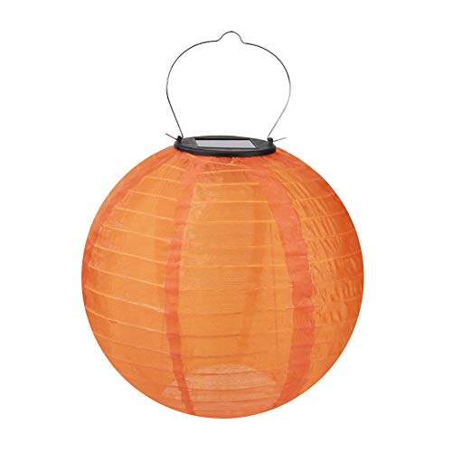 Starnearby 12 inch Solarlaterne Hängende Garten Wetterfeste Lampion, Außen Wasserdicht LED Solar Farbe Laterne Für Outdoor Hochzeit, Fest Dekoration 30CM(Orange) von Starnearby