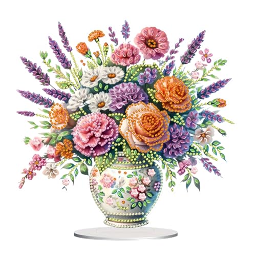 Starnearby DIY Diamond Painting Blumen Vase Deko, 5D Diamant Painting Tisch Deko, Diamant Malerei Kunst Set, Ornamente Geschenke für Anfänger Hausgeschenk Deko für Familie Starnearby DIY Diamond Painting Blumen Vase Deko, 5D Diamant Painting Tisch Deko, Diamant Malerei Kunst Set, Ornamente Geschenke für Anfänger Hausgeschenk Deko für Familie von Starnearby