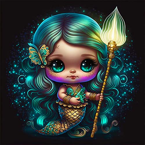 Starnearby DIY Diamond Painting Elf Bilder Voller Runde Diamant Painting Fantastische Mädchen Set für Anfänger Erwachsene Zuhause Deko Wanddekoration 30x30cm(5) von Starnearby