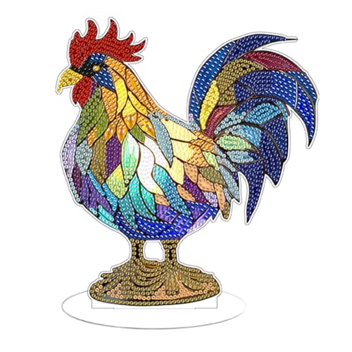Starnearby DIY Diamond Painting LED Tierlampen, 5D Diamant Painting Hahn Nachtlicht Deko, Diamant Malerei Kunst Set Tischdeko Ornamente, Schlafzimmer Wohnzimmer Arbeitszimmer Büro Deko Starnearby DIY Diamond Painting LED Tierlampen, 5D Diamant Painting Hahn Nachtlicht Deko, Diamant Malerei Kunst Set Tischdeko Ornamente, Schlafzimmer Wohnzimmer Arbeitszimmer Büro Deko von Starnearby