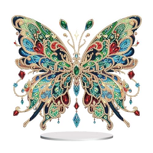 Starnearby DIY Diamond Painting Schmetterling Deko, 5D Diamant Painting Tisch Deko, Diamant Malerei Kunst Set, Ornamente Geschenke für Anfänger Hausgeschenk Deko für Frauen von Starnearby