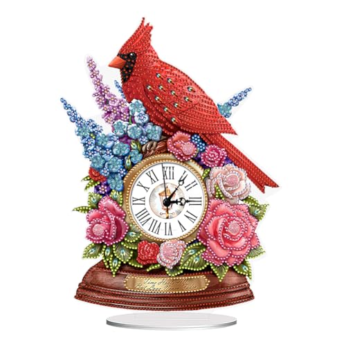 Starnearby DIY Diamond Painting Uhr, 5D Diamant Painting Tisch Deko Mit Uhrfunktion, Diamant Malerei Kunst Set Ornamente, Zuhause Muttertagsgeschenk Geschenke für Frauen Starnearby DIY Diamond Painting Uhr, 5D Diamant Painting Tisch Deko Mit Uhrfunktion, Diamant Malerei Kunst Set Ornamente, Zuhause Muttertagsgeschenk Geschenke für Frauen von Starnearby