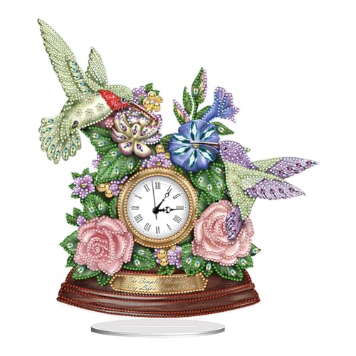 Starnearby DIY Diamond Painting Uhr Deko, 5D Diamant Painting Tisch Deko Mit Uhrfunktion, Diamant Malerei Kunst Set Ornamente, Zuhause Deko Muttertagsgeschenk Geschenke für Frauen Starnearby DIY Diamond Painting Uhr Deko, 5D Diamant Painting Tisch Deko Mit Uhrfunktion, Diamant Malerei Kunst Set Ornamente, Zuhause Deko Muttertagsgeschenk Geschenke für Frauen von Starnearby