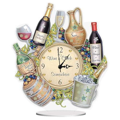 Starnearby DIY Diamond Painting Uhr Deko, 5D Diamant Painting Tisch Deko Mit Uhrfunktion, Diamant Malerei Kunst Set Ornamente, Zuhause Deko Muttertagsgeschenk Geschenke für Frauen Starnearby DIY Diamond Painting Uhr Deko, 5D Diamant Painting Tisch Deko Mit Uhrfunktion, Diamant Malerei Kunst Set Ornamente, Zuhause Deko Muttertagsgeschenk Geschenke für Frauen von Starnearby