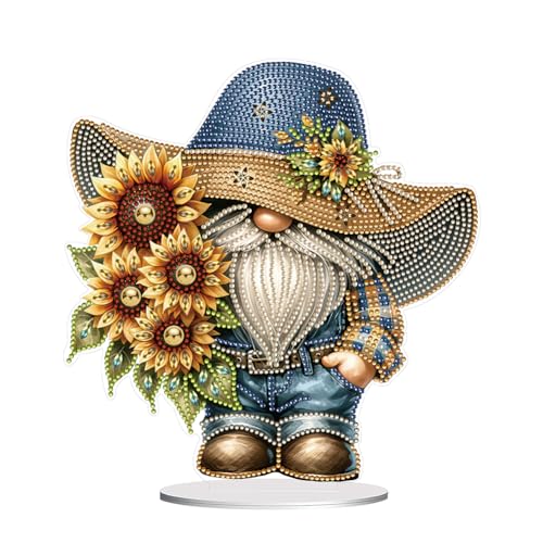 Starnearby DIY Diamond Painting Zwerge und Blumen Deko, 5D Diamant Painting Tisch Deko Einseitig, Gnome Diamant Malerei Kunst Set Ornamente, Zuhause Deko Valentinstag Geschenke für Frauen Starnearby DIY Diamond Painting Zwerge und Blumen Deko, 5D Diamant Painting Tisch Deko Einseitig, Gnome Diamant Malerei Kunst Set Ornamente, Zuhause Deko Valentinstag Geschenke für Frauen von Starnearby