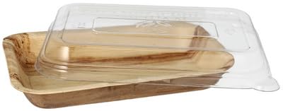 Starpak 10 Schalen, Palmblatt eckig 400 ml 5 cm x 14 cm x 20 cm mit rPET Deckel Kombipack Starpak 10 Schalen, Palmblatt eckig 400 ml 5 cm x 14 cm x 20 cm mit rPET Deckel Kombipack von Starpak