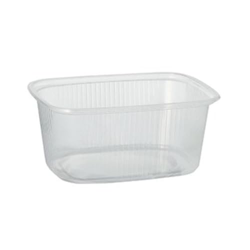 Starpak 1000 Verpackungsbecher, PP eckig 250 ml 4,9 cm x 8,1 cm x 10,8 cm transparent von Starpak