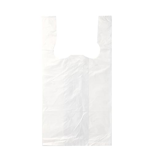 Starpak 2000 Hemdchen-Tragetaschen, HDPE 50 cm x 26 cm x 16 cm Weiss von Starpak