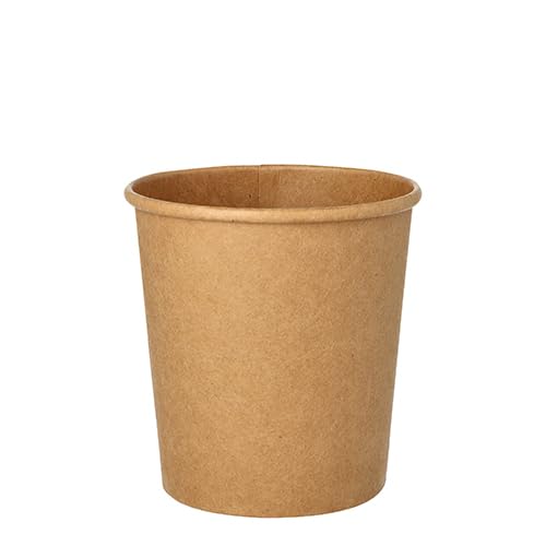 Starpak 500 Suppenbecher, Pappe rund 470 ml Ø 9,8 cm · 10 cm braun von Starpak