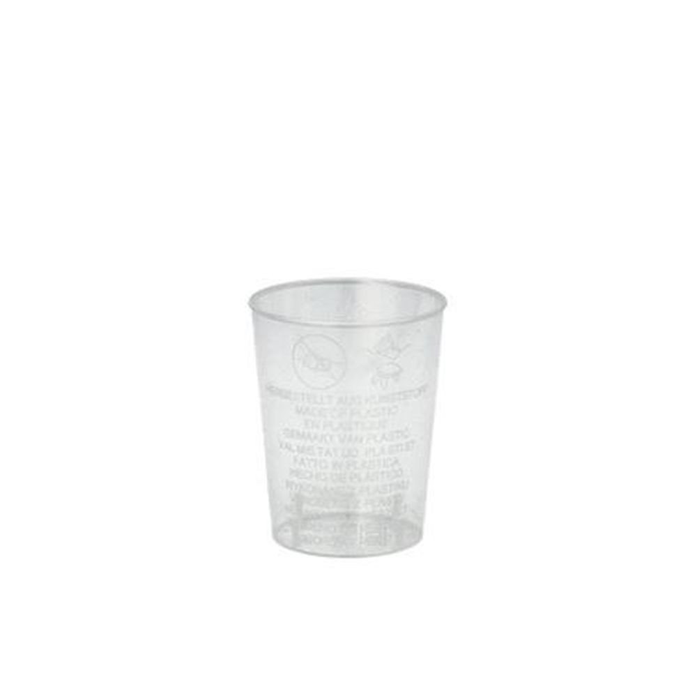 Starpak Becher 40 Gläser für Schnaps, PS 4 cl Ø 4,2 cm · 5,2 cm glasklar von Starpak