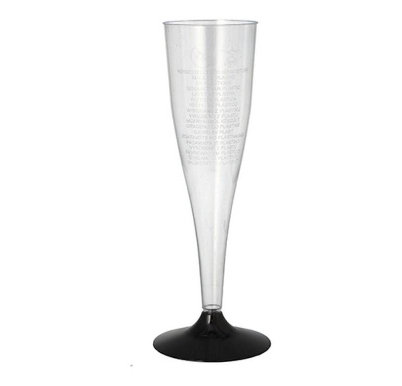 Starpak Becher 5 Stiel-Gläser für Sekt, PS 0,1 l Ø 5 cm · 17,5 cm glasklar von Starpak