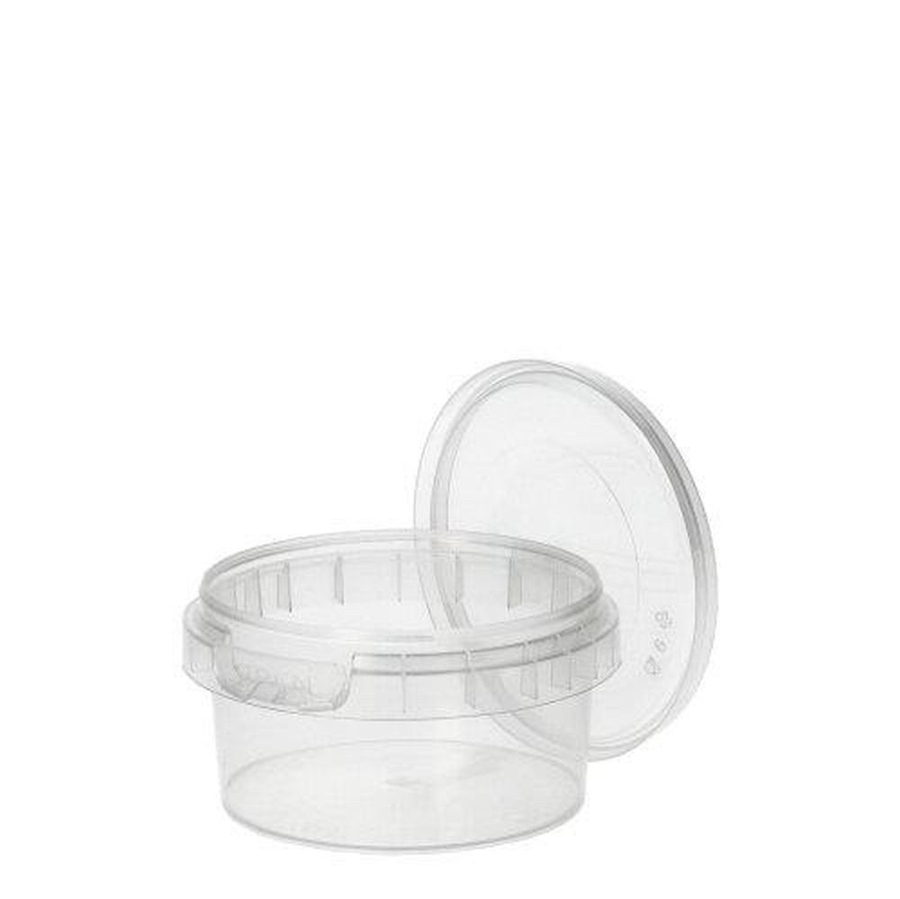 Starpak Becher 50 Feinkostbecher, PP rund 80 ml Ø 6,9 cm · 3,65 cm transparent von Starpak