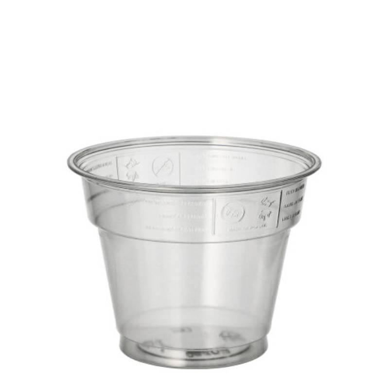 Starpak Becher 50 Trinkbecher "Hurricane", PET 0,28 l Ø 9,5 cm · 7,3 cm glasklar von Starpak