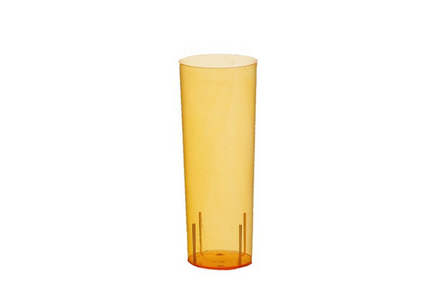 Starpak Einwegbecher 500 Stück Longdrinkbecher PS 0,3 l Ø 5,85 cm · 15,2 cm orange von Starpak