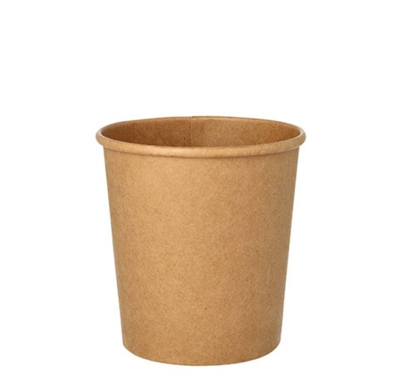 Starpak Schale 25 Suppenbecher, Pappe rund 470 ml Ø 9,8 cm · 10 cm braun von Starpak