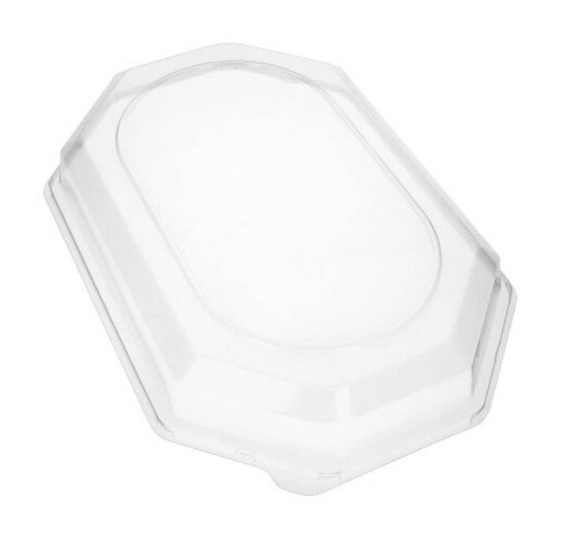 Starpak Servierplatte 10 Deckel für Servierplatten, PET 6,3 cm x 45 cm x 31,5 cm transparent von Starpak