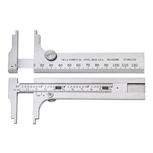 Starrett 1025ME-130 Messschieber, Edelstahl, Nib Style Backe, Zoll/metrisch, 0-12,7 cm Bereich, 0,00000000000000000000000000000000000000 Starrett 1025ME-130 Messschieber, Edelstahl, Nib Style Backe, Zoll/metrisch, 0-12,7 cm Bereich, 0,00000000000000000000000000000000000000 von Starrett