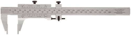 Starrett 123M-150 Messschieber, Stahl, Federbacke, 0-150 mm Reichweite, 0,01 mm Genauigkeit, 0,02 mm Auflösung von Starrett