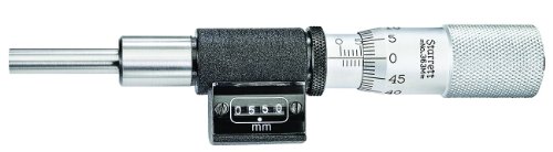 Starrett 363ML Digitaler Mikrometerkopf, 0-25 mm Bereich, 0,01 mm Teilung, -0,002 mm Genauigkeit, einfacher Fingerhut, Kontermutter von Starrett