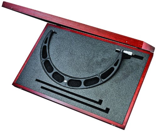 Starrett 436 mxrlz-525 Bügelmessschraube, Ratsche Stop, Kontermutter, Hartmetall Faces, 500–525 mm Range, 0.01 mm Graduation, -0.008 mm Genauigkeit von Starrett