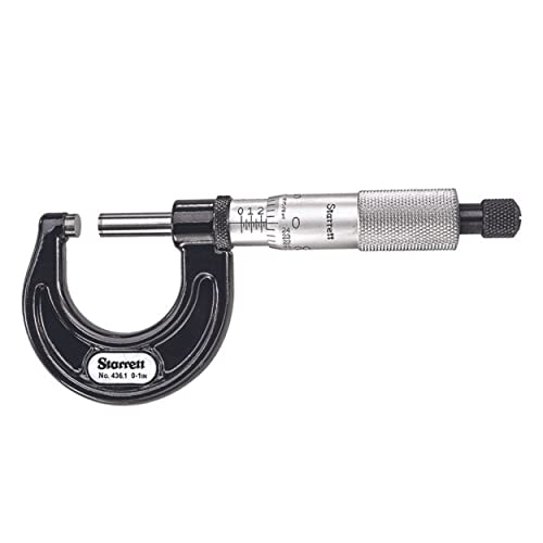 Starrett 436.1XRL-1 Außenmikrometer, Ratschenanschlag, Kontermutter, Hartmetallflächen, Bereich 0-1", Teilung 0,001" Starrett 436.1XRL-1 Außenmikrometer, Ratschenanschlag, Kontermutter, Hartmetallflächen, Bereich 0-1", Teilung 0,001" von Starrett