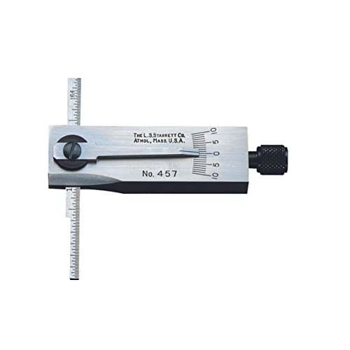 Starrett 457A Verbessertes Schneidemesserwinkel mit gerader Klinge, 10-0-10 Grad Winkelbereich von Starrett