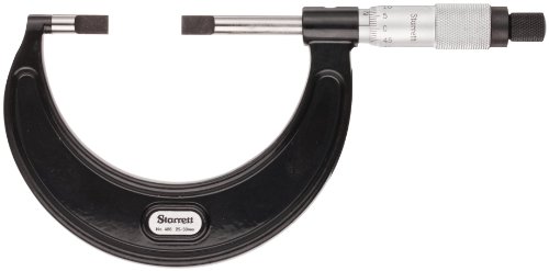 Starrett 486 mp-50 blade-type), nicht drehende Spindel, Uni Fingerhut, 25–50 mm range, 0.01 mm Graduation von Starrett