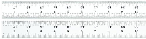 Starrett C607R-48 Lineal aus gehärtetem Stahl, mit Zollabstufungen, 7R-Style, 121,9 cm Länge, 3,8 cm Breite, 1,9 cm Dicke von Starrett