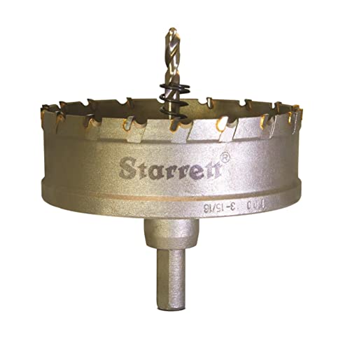 Starrett Hartmetall-Lochsäge - CTD100 TCT Tiefschnitt-Lochsäge - für Metall Edelstahl Eisen Aluminium - 100mm von Starrett