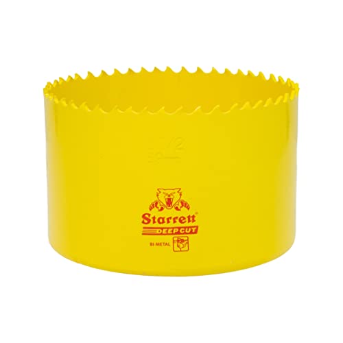 Starrett Tiefschnitt-Lochsäge - DCH0312 Hochleistungs-Bimetall mit zusätzlichen Kobalt-HSS-Zähnen - für Metalle, Holz, Gusseisen, Glasfaser-Kunststoffe - 89 mm Starrett Tiefschnitt-Lochsäge - DCH0312 Hochleistungs-Bimetall mit zusätzlichen Kobalt-HSS-Zähnen - für Metalle, Holz, Gusseisen, Glasfaser-Kunststoffe - 89 mm von Starrett