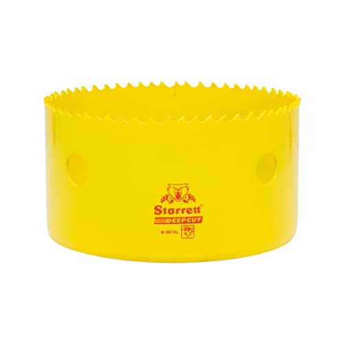 Starrett Tiefschnitt-Lochsäge - DCH0418 Hochleistungs-Bimetall mit zusätzlichen Kobalt-HSS-Zähnen - für Metalle, Holz, Gusseisen, Glasfaser-Kunststoffe - 105 mm Starrett Tiefschnitt-Lochsäge - DCH0418 Hochleistungs-Bimetall mit zusätzlichen Kobalt-HSS-Zähnen - für Metalle, Holz, Gusseisen, Glasfaser-Kunststoffe - 105 mm von Starrett