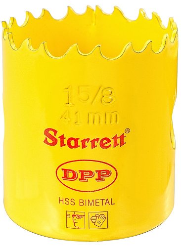 Starrett DH0158 Professionelle Dual Pitch Lochsäge 41 mm 4,3 cm / 20,3 cm (1.5/8 Zoll) HSS Bi-Metall von Starrett