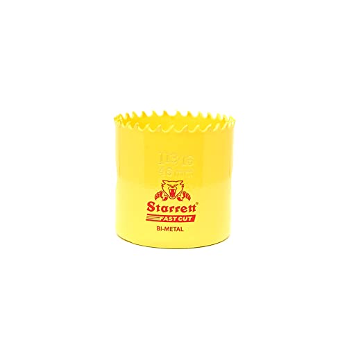 Starrett HSS Bi-Metall-Lochsäge - FCH1136 schnell geschnittene extra Kobalt-Lochsäge - für rostfreies Holzblech Kunststoff Verschiedene Materialien - 46mm Starrett HSS Bi-Metall-Lochsäge - FCH1136 schnell geschnittene extra Kobalt-Lochsäge - für rostfreies Holzblech Kunststoff Verschiedene Materialien - 46mm von Starrett