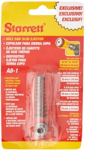 Starrett Lochsäge Kernauswerfer - KA8-1 Aluminium Auswerfer Federplatte - Geeignet für 20-24 mm Lochsäge Bohrer Starrett Lochsäge Kernauswerfer - KA8-1 Aluminium Auswerfer Federplatte - Geeignet für 20-24 mm Lochsäge Bohrer von Starrett