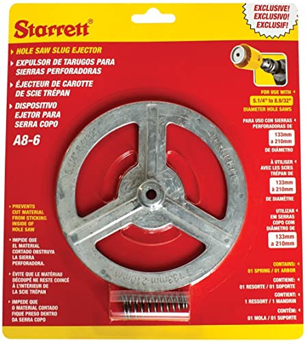 Starrett Lochsäge Kernauswerfer - KA8-6 Aluminium-Auswerferfederplatte - Geeignet für 133-210 mm Lochsäge-Bohrer Starrett Lochsäge Kernauswerfer - KA8-6 Aluminium-Auswerferfederplatte - Geeignet für 133-210 mm Lochsäge-Bohrer von Starrett