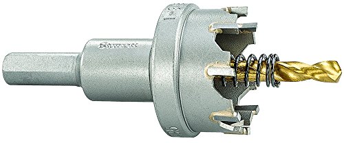 Starrett Hartmetall-bestückte Lochsäge - SM35 Blechschneider mit Aufnahme- und Zentrierbohrer - zum Bohren von Edelstahl-Aluminiumlegierungen - 35 mm von Starrett