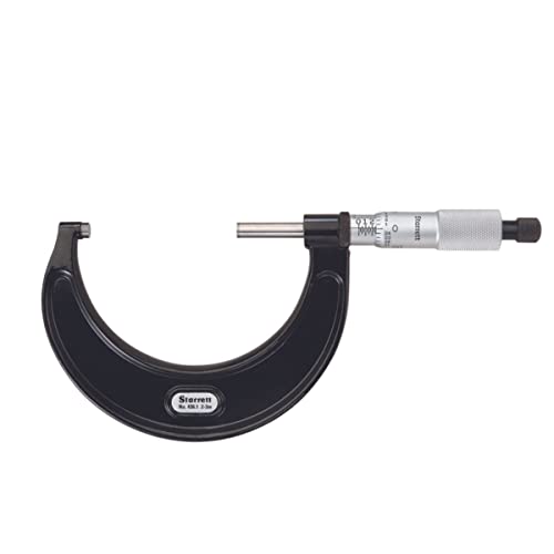 Starrett T436.1XRL-3 Außenmikrometer, Ratschenanschlag, Kontermutter, Hartmetallflächen, 1-2" Bereich, 0,0001" Teilung, +/- 0,00005" Genauigkeit Starrett T436.1XRL-3 Außenmikrometer, Ratschenanschlag, Kontermutter, Hartmetallflächen, 1-2" Bereich, 0,0001" Teilung, +/- 0,00005" Genauigkeit von Starrett